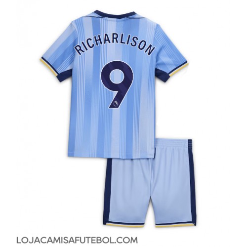 Camisa de Futebol Tottenham Hotspur Richarlison #9 Equipamento Secundário Infantil 2024-25 Manga Curta (+ Calças curtas)